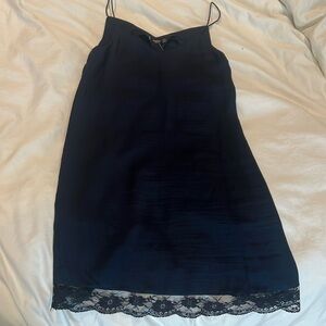 NWT Mango Slip Dress - navy